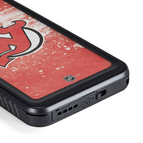 NHL New Jersey Devils Frozen Galaxy S23 Plus Waterproof Case