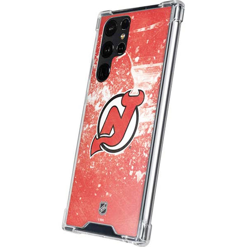 NHL New Jersey Devils Frozen Galaxy S24 Ultra Clear Case