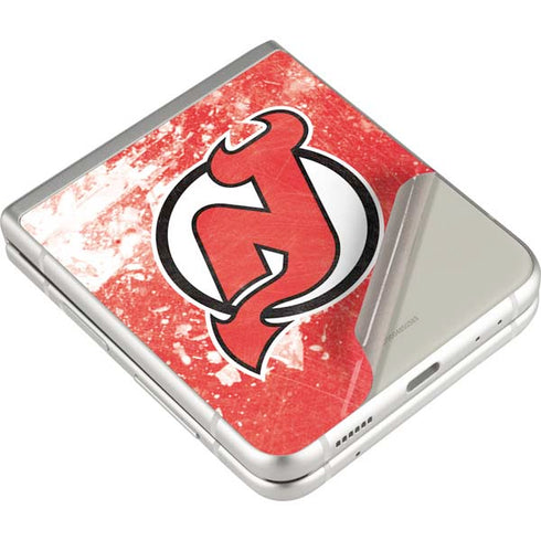 NHL New Jersey Devils Frozen Galaxy Z Flip3 5G Skin