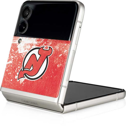 NHL New Jersey Devils Frozen Galaxy Z Flip3 5G Skin