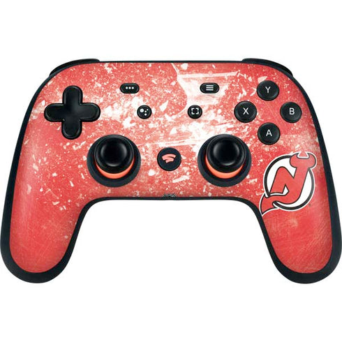 NHL New Jersey Devils Frozen Google Stadia Controller Skin