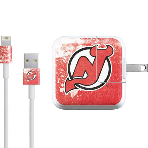 NHL New Jersey Devils Frozen iPad Charger (10W USB) Skin