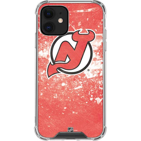 NHL New Jersey Devils Frozen iPhone 12 Clear Case