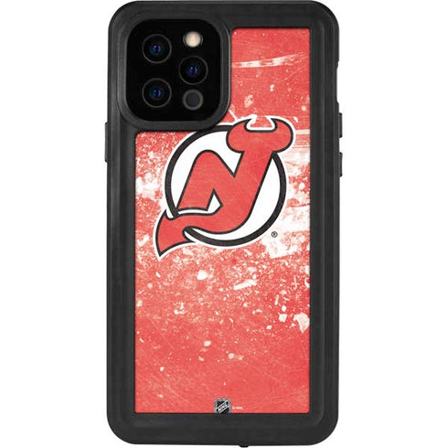 NHL New Jersey Devils Frozen iPhone 12 Pro Waterproof Case