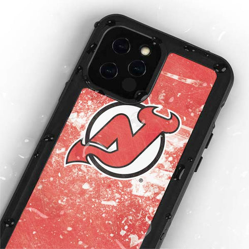NHL New Jersey Devils Frozen iPhone 12 Pro Waterproof Case