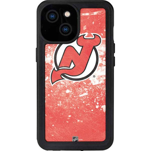 NHL New Jersey Devils Frozen iPhone 13 Mini Waterproof Case
