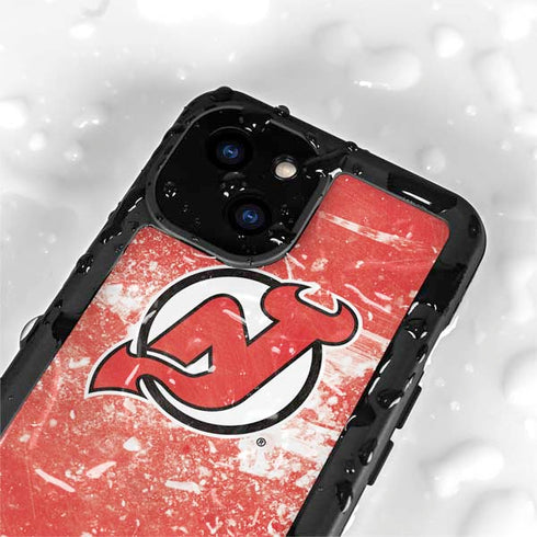 NHL New Jersey Devils Frozen iPhone 13 Mini Waterproof Case