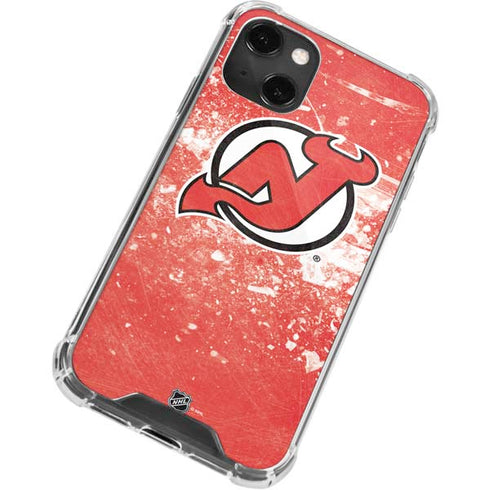 NHL New Jersey Devils Frozen iPhone 14 Plus Clear Case