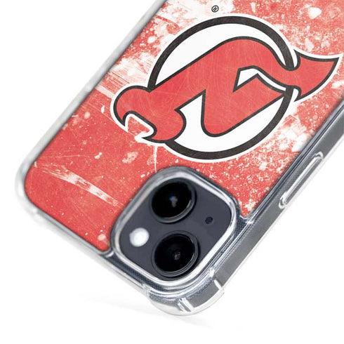 NHL New Jersey Devils Frozen iPhone 15 Plus MagSafe Case