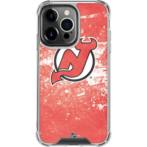 NHL New Jersey Devils Frozen iPhone 15 Pro Clear Case