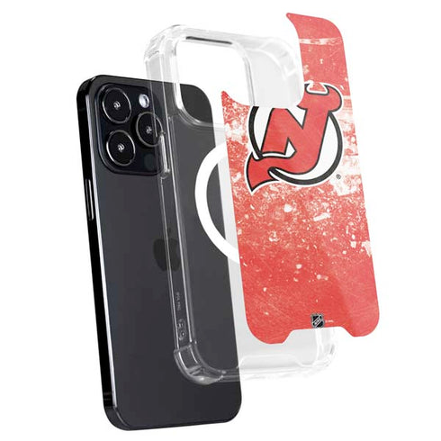 NHL New Jersey Devils Frozen iPhone 15 Pro Max MagSafe Case