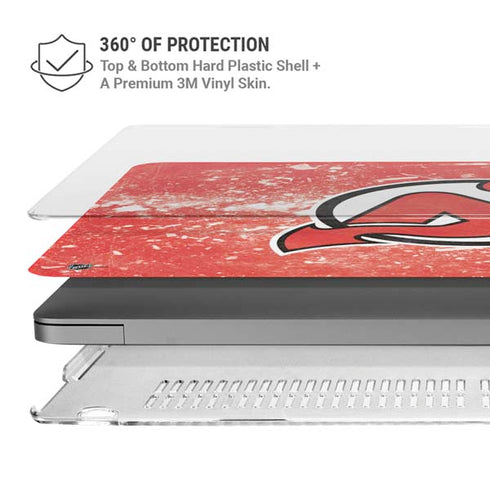 NHL New Jersey Devils Frozen MacBook Pro 16in (2021-25) Case plus Skin