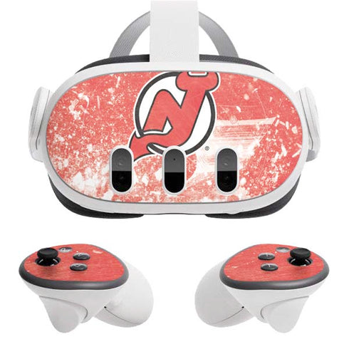 NHL New Jersey Devils Frozen Meta Quest 3 Skin