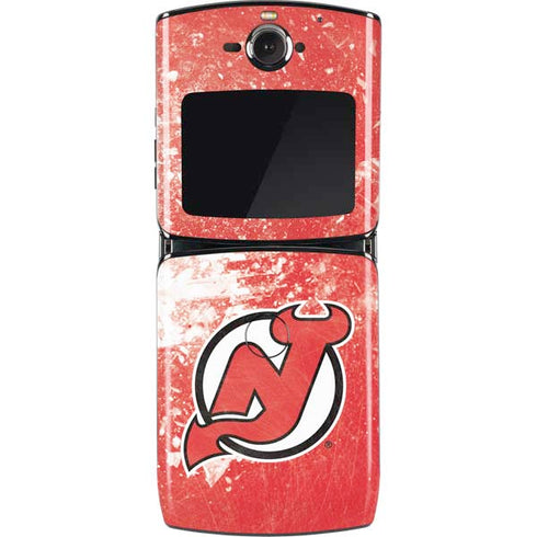 NHL New Jersey Devils Frozen Motorola RAZR Skin