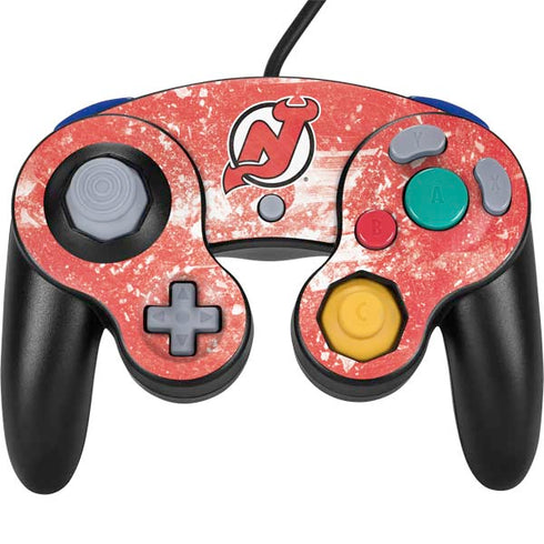 NHL New Jersey Devils Frozen Nintendo GameCube Controller Skin