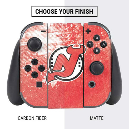 NHL New Jersey Devils Frozen Nintendo Switch Bundle Skin