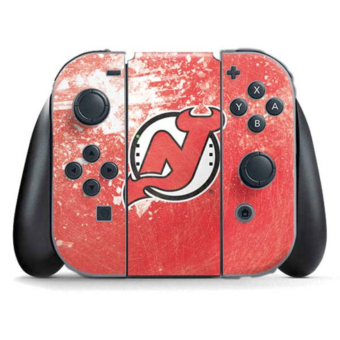 NHL New Jersey Devils Frozen Nintendo Switch (2017-2021) Joy-Con Controller Skin