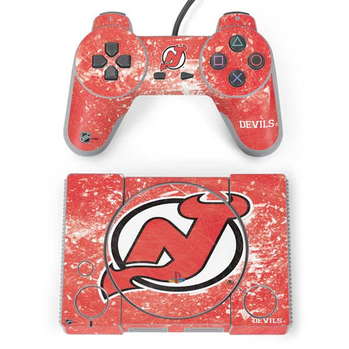 NHL New Jersey Devils Frozen PlayStation Classic Bundle Skin