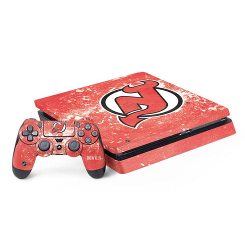 NHL New Jersey Devils Frozen PS4 Slim Bundle Skin