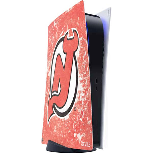 NHL New Jersey Devils Frozen PS5 Digital Edition Console Skin