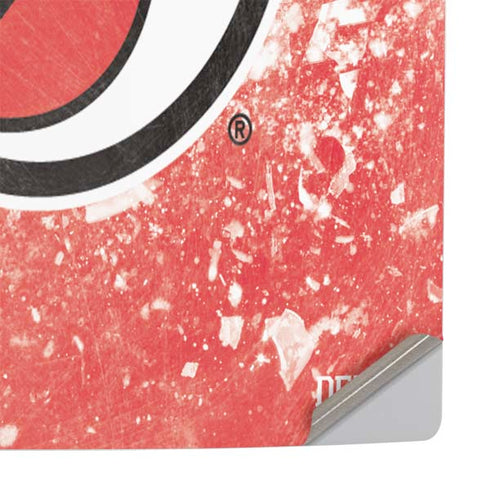 NHL New Jersey Devils Frozen PS5 Slim Digital Edition Console Skin