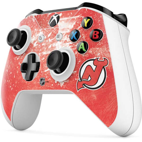 NHL New Jersey Devils Frozen Xbox One S Controller Skin