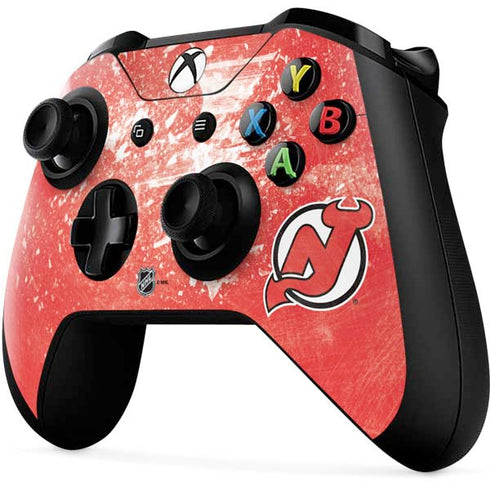 NHL New Jersey Devils Frozen Xbox One X Controller Skin