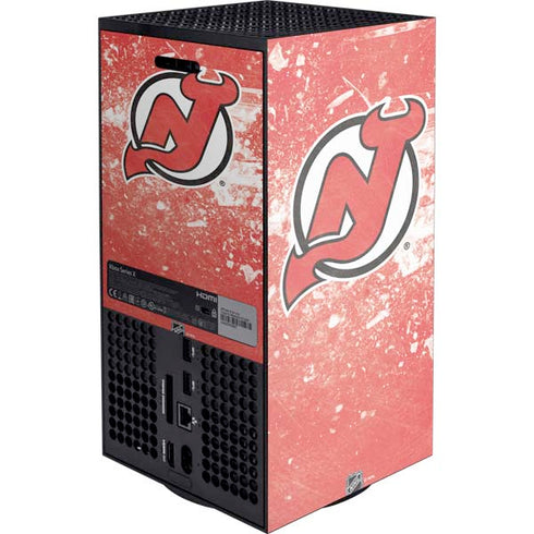 NHL New Jersey Devils Frozen Xbox Series X Console Skin