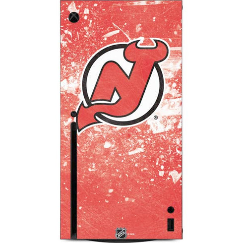 NHL New Jersey Devils Frozen Xbox Series X Console Skin
