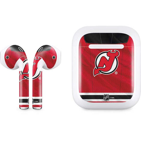 NHL New Jersey Devils Home Jersey Apple AirPods Skin