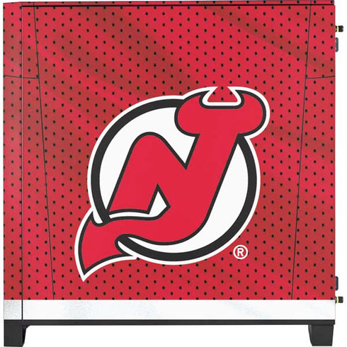NHL New Jersey Devils Home Jersey Corsair 4000D Tempered Glass Mid-Tower ATX Case Skin