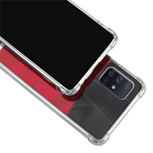 NHL New Jersey Devils Home Jersey Galaxy A71 5G Clear Case