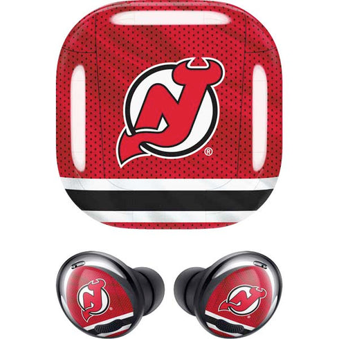 NHL New Jersey Devils Home Jersey Galaxy Buds Pro Skin
