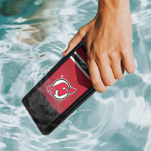 NHL New Jersey Devils Home Jersey Galaxy Note 10 Waterproof Case