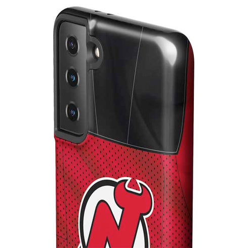 NHL New Jersey Devils Home Jersey Galaxy S21 FE Pro Case