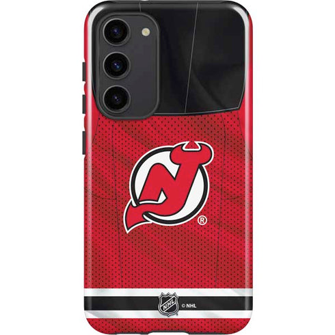 NHL New Jersey Devils Home Jersey Galaxy S23 Plus Pro Case