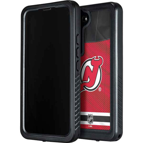 NHL New Jersey Devils Home Jersey Galaxy S23 Plus Waterproof Case