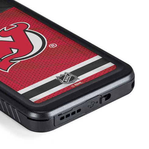 NHL New Jersey Devils Home Jersey Galaxy S23 Plus Waterproof Case