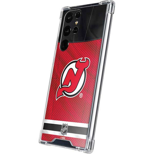 NHL New Jersey Devils Home Jersey Galaxy S24 Ultra Clear Case