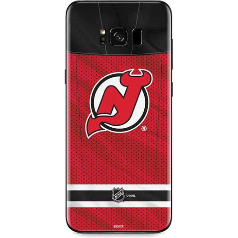 NHL New Jersey Devils Home Jersey Galaxy S8 Plus Skin