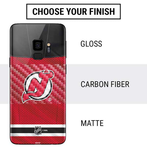 NHL New Jersey Devils Home Jersey Galaxy S9 Skin