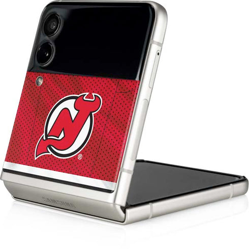 NHL New Jersey Devils Home Jersey Galaxy Z Flip3 5G Skin