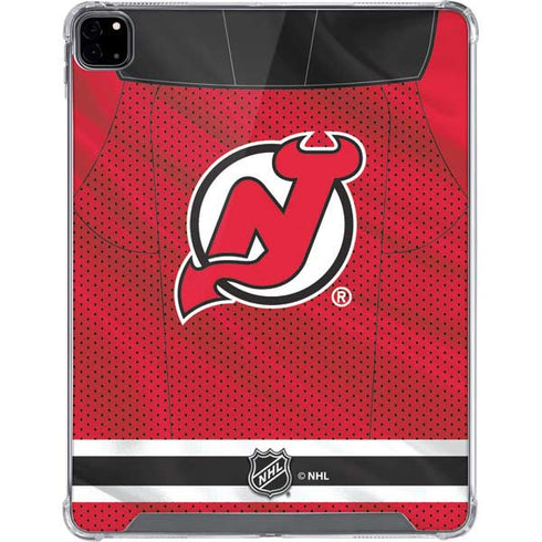 NHL New Jersey Devils Home Jersey iPad Pro 12.9in (2020) Clear Case