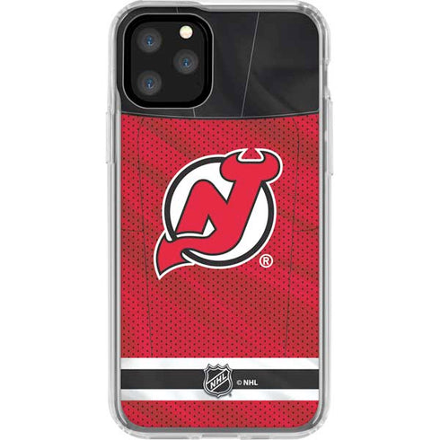 NHL New Jersey Devils Home Jersey iPhone 11 Pro Clear Case