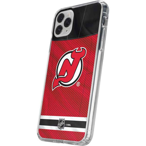 NHL New Jersey Devils Home Jersey iPhone 11 Pro Clear Case