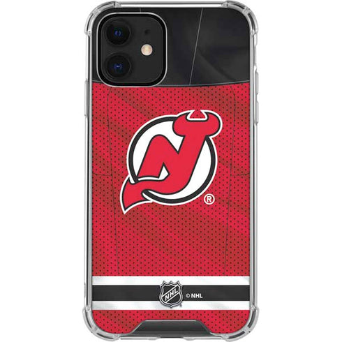 NHL New Jersey Devils Home Jersey iPhone 12 Clear Case