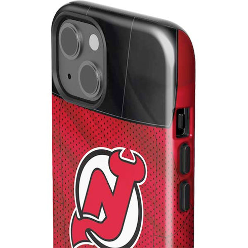 NHL New Jersey Devils Home Jersey iPhone 15 Plus Impact Case