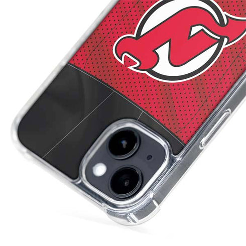 NHL New Jersey Devils Home Jersey iPhone 15 Plus MagSafe Case