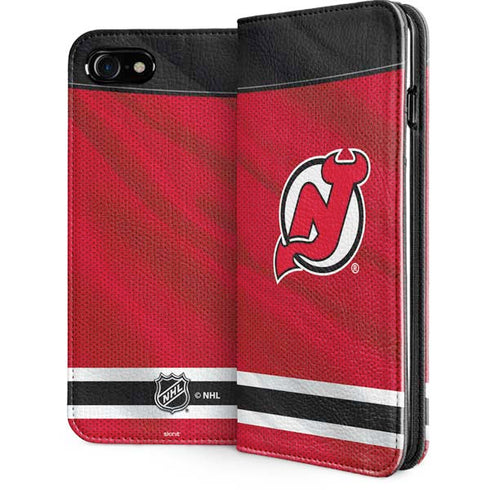 NHL New Jersey Devils Home Jersey iPhone SE (2nd & 3rd Gen) Folio Case