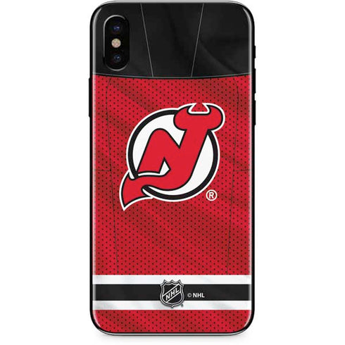 NHL New Jersey Devils Home Jersey iPhone XS Max Skin